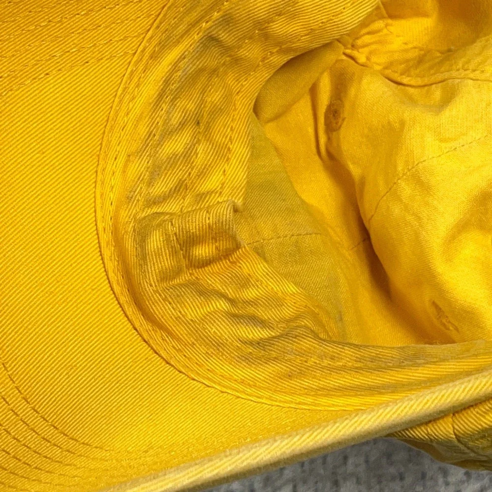 West Virginia Mountaineers Hat Cap Strap Back Nike Swoosh Dad WVU Yellow Adult - Picture 6 of 8